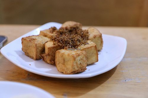 tofu with lemon grass at Phuoc Duyen Chay in Ho Chi Minh City