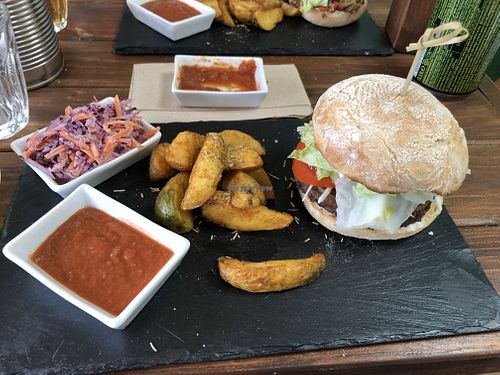 Felicidad Burger  at Brasil Vegano Cafe in Guildford