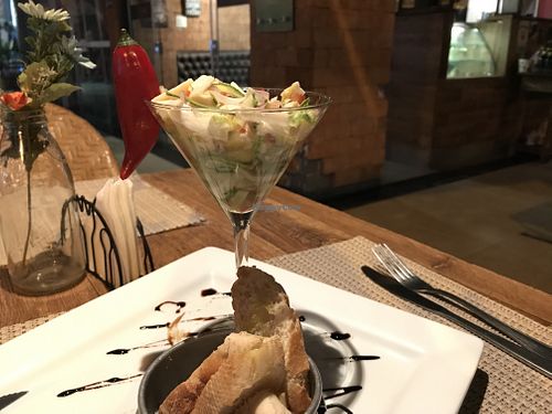 Heart of palm ceviche at D' Vilela Bistrô in Brasilia