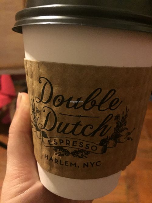 Small chai latte cup at Double Dutch Espresso in New York City