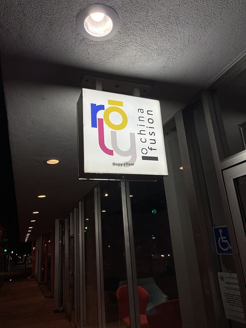 Outside #Veganuary at Roly China Fusion in Palm Springs