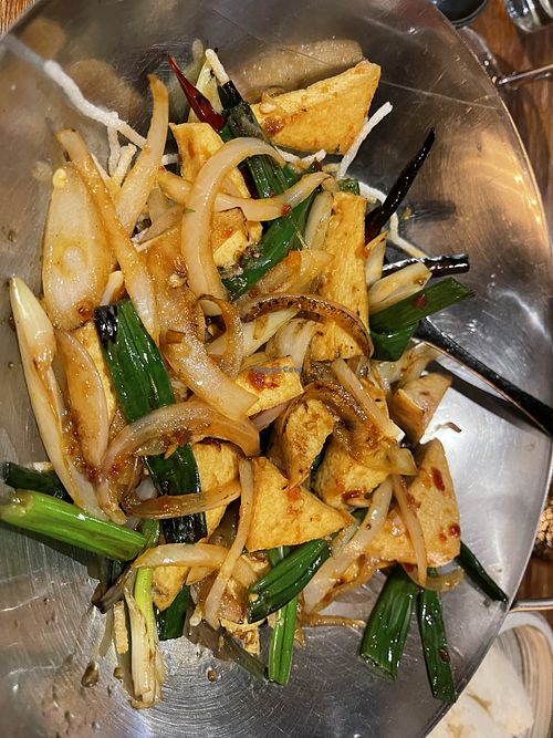 Mongolian stir fry #Veganuary at Roly China Fusion in Palm Springs