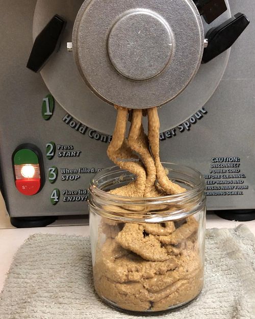 nut butter machine at Living Well Down East in New Bern