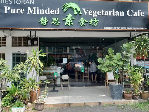 Shop front at Pure Minded Vegetarian Cafe - Taman Daya in Johor Bahru
