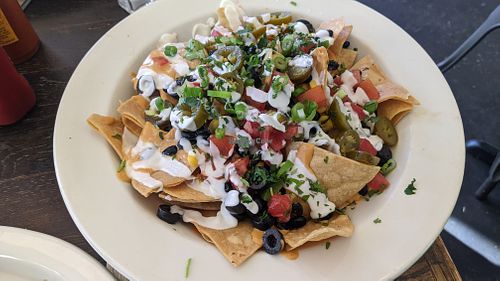 vegan nachos at The Fix in Kansas City
