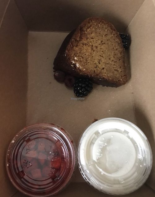 Orange bundt cake   at Adam's Mountain Cafe in Manitou Springs