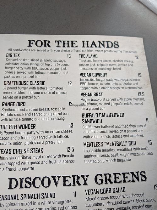 Menu2 at The Annex Crafthouse in Houston