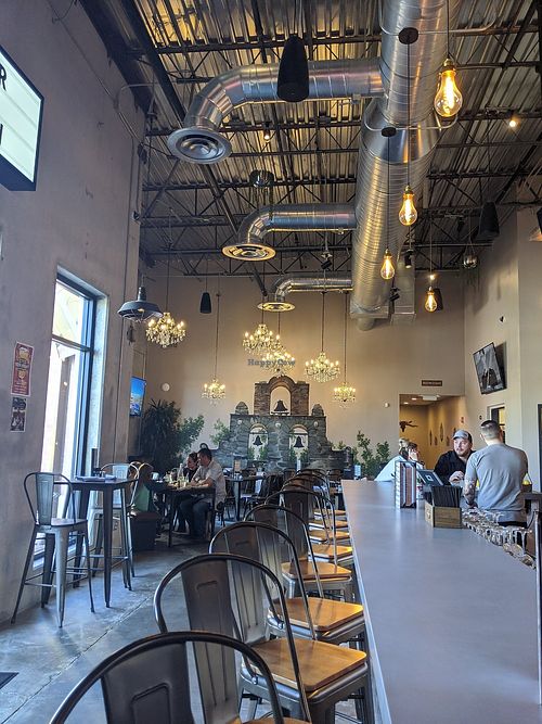 Indoor seating at The Annex Crafthouse in Houston