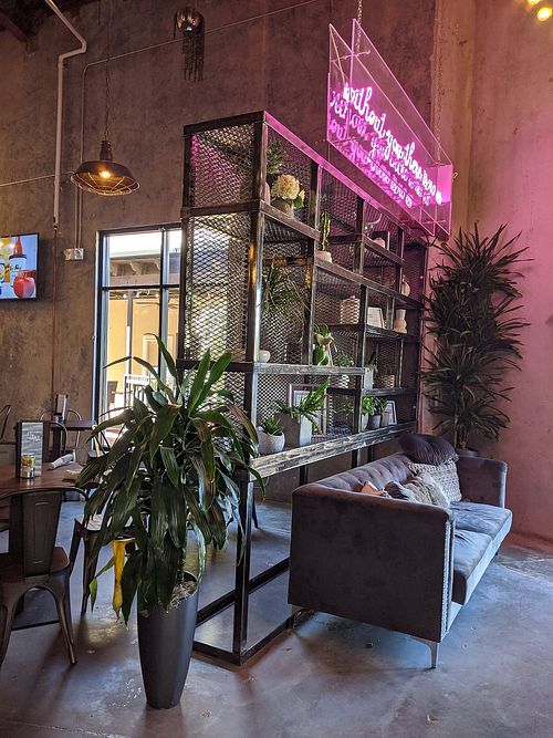 Entry seating at The Annex Crafthouse in Houston