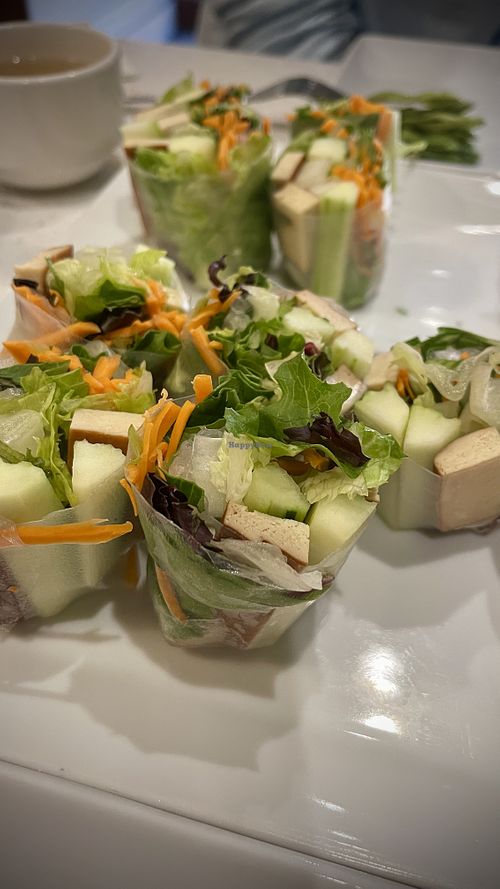 Fresh rolls  at Salaya in Los Angeles