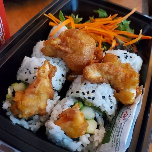 Shrimp tempura roll at Salaya in Los Angeles