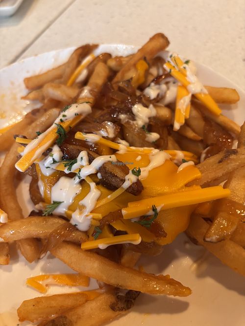 Not animal fries   at Salaya in Los Angeles