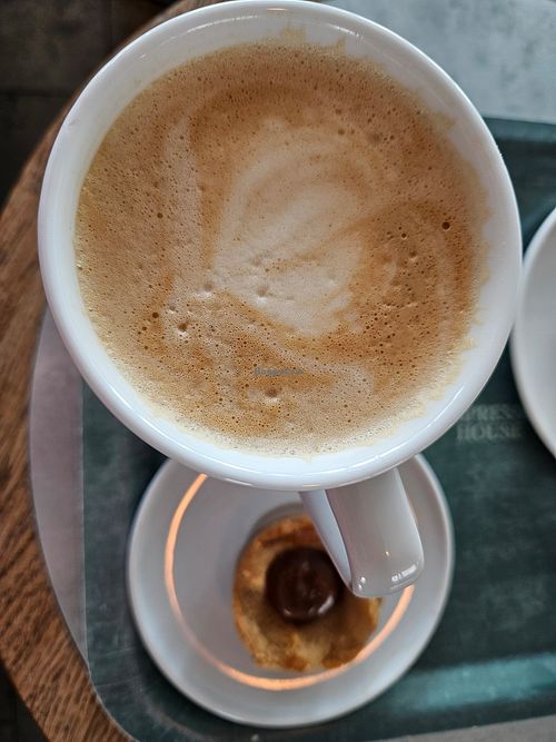 Salted Caramel Latte with Soy Milk at Espresso House - Sundspromenaden in Malmo