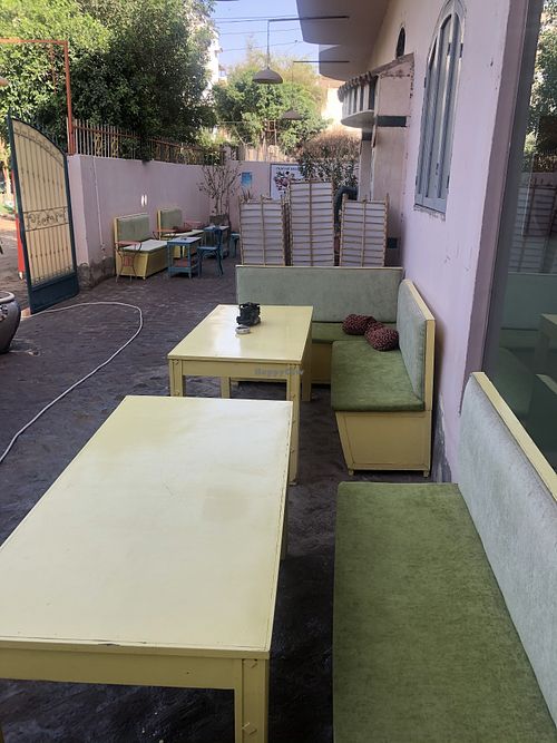 Patio at Wannas Art Cafe in Luxor