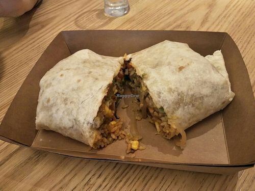 Veggie burrito at Togo Tacos in Shanghai
