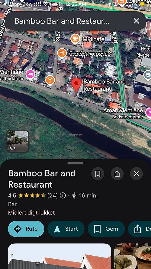   at Bamboo Bar and Restaurant in Vientiane