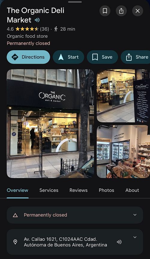   at The Organic Deli & Market in Buenos Aires