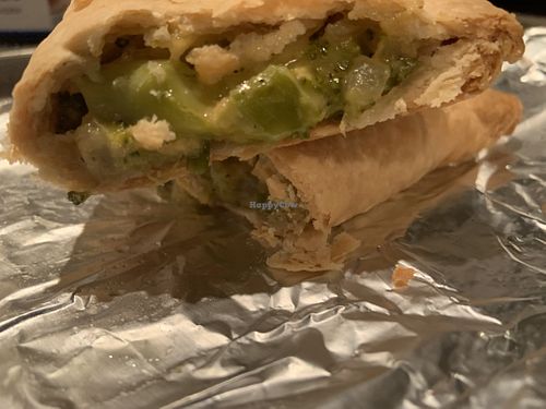 Take n bake vegan cheese and broccoli hand pie  at Boo's Organic Oven in Joshua Tree