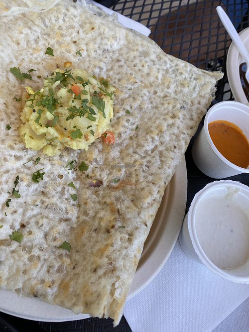 Rava Masala Dosa at Saivam in Anaheim