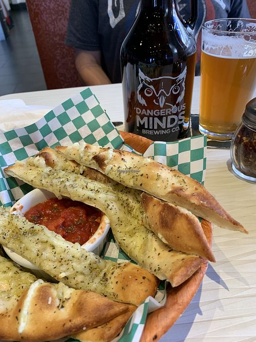 Vegan Breadsticks  at Dangerous Minds Brewing Co in Pompano Beach