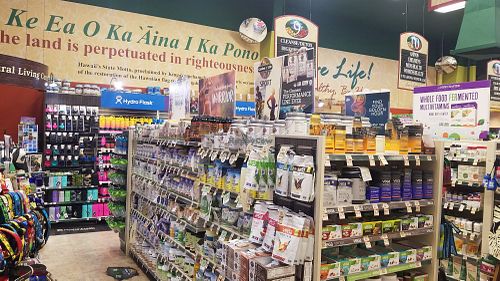 Lots of products at Down to Earth in Kahului