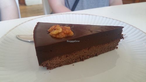 Chocolate cake  at Cafe Vux in Berlin