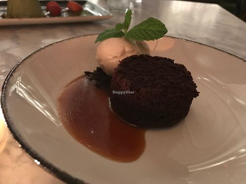 Chocolate Cake w Moscow Carmel  at Hungry Angelina in Long Beach