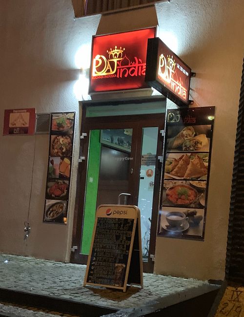 Outside of the restaurant  at Raj India in Gorzow Wielkopolski