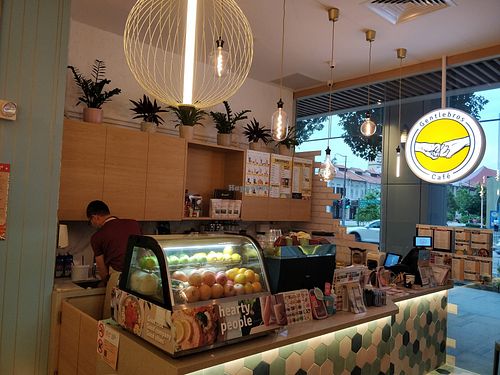Café interior at Gentlebros Cafe in Central Singapore
