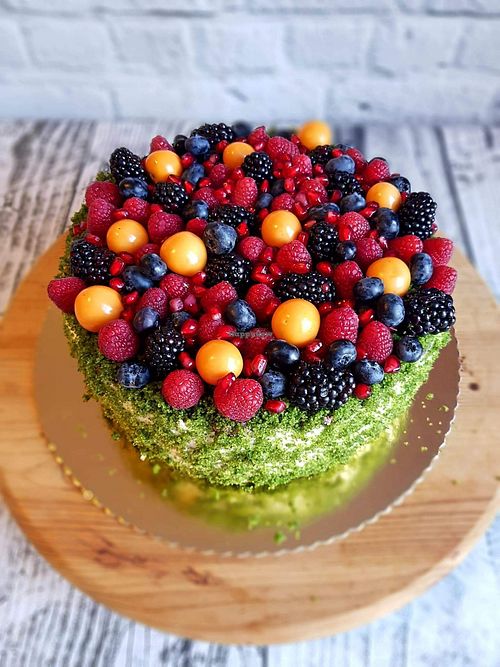 Vegan Spinach cake at Vegan Vacation in Bergen