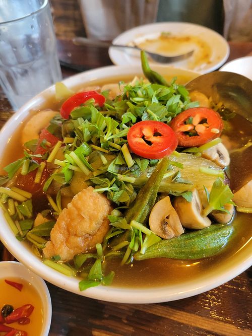 Sweet and Sour Soup at Huong Sen Lotus Vegetarian in Houston