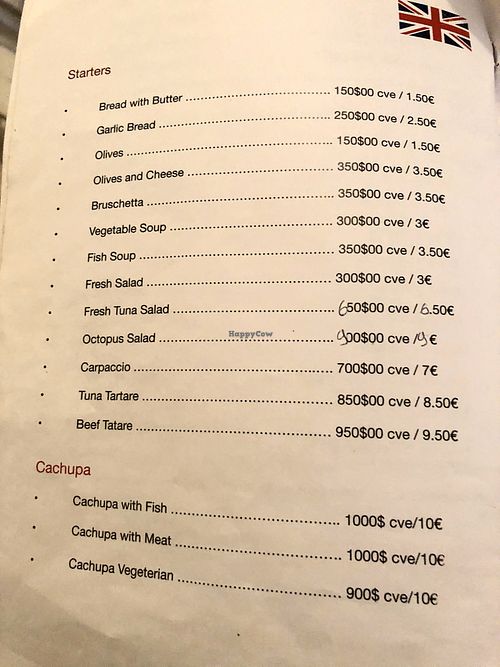 Menu at Bar Restaurante Dona Anna in Santa Maria