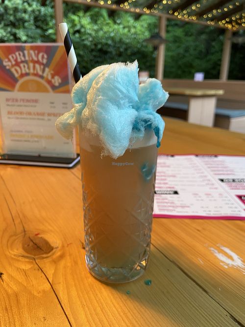 Cocktail with candy floss  at Döner Summer in York