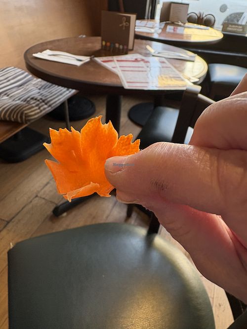 Carrot flower cups  at Curry & Coco in Astoria