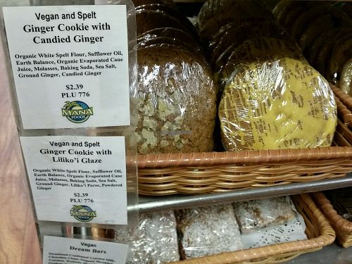 vegan cookies at Mana Foods in Paia