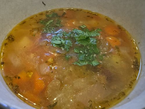Minestrone soupp   at Sound & Savor in Oakland