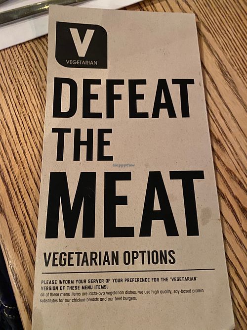 Vegetarian Menu available upon request.  at Original Joe's in Edmonton