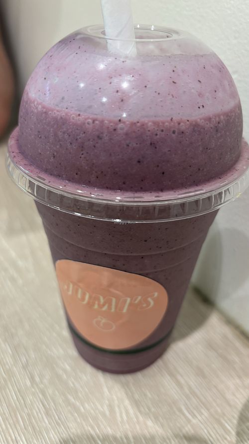 Nourish smoothie  at Jumi's Cafe in South Yarra