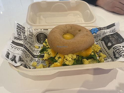 Bagel sandwich  at Birch Cafe in Highland Heights