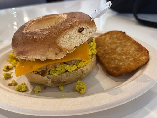 bacon egg sausage n cheez   at Birch Cafe in Highland Heights