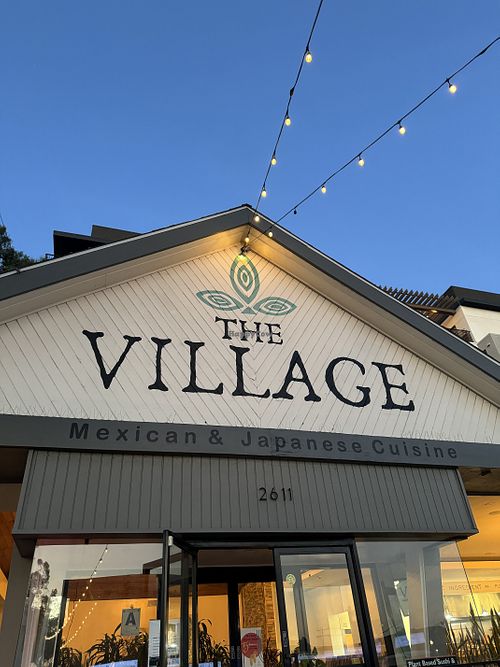 Outside  at The Village in San Diego