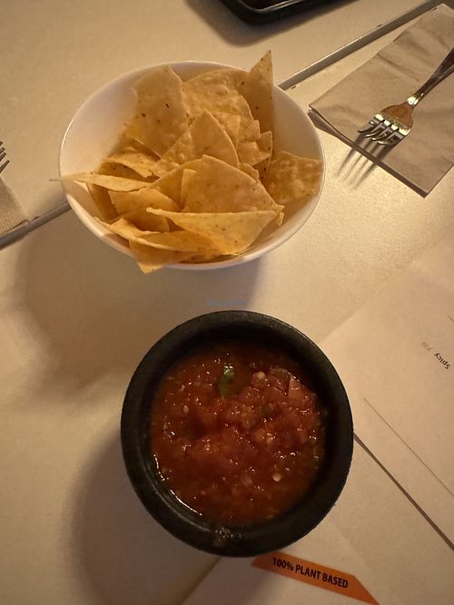 Salsa and chips  at The Village in San Diego