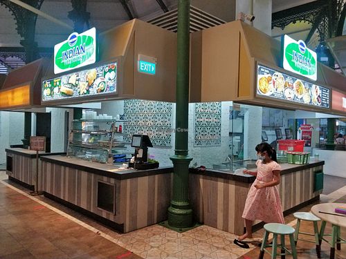 Stall front at lau pa Sat Market at Shree Bhaavan - Lau Pa Sat in Central Singapore