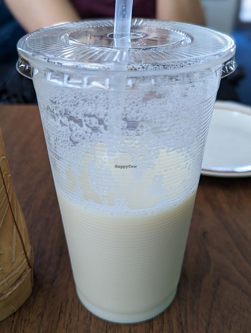 Fresh soy milk at Fei's Cafe in Albuquerque