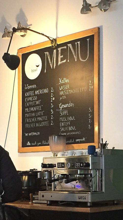 Menu board. at Soul Bowl in Cologne
