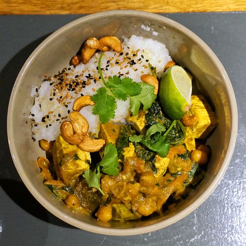 Curry (vegan) at Sesame in Chamonix-mont-blanc