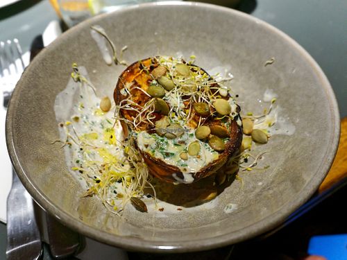 Baked pumpkin (vegan) at Sesame in Chamonix-mont-blanc