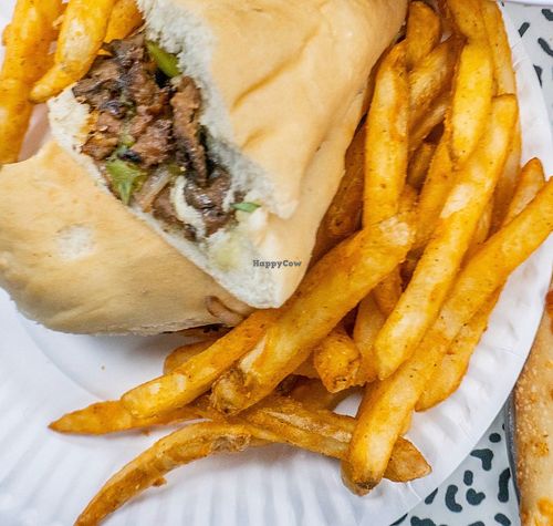 Philly Cheesesteak and Fries at Ariela's Pizza & Kosher Kitchen in Las Vegas
