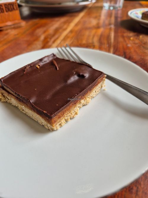 Millionaire shortbread, very nice at The Veg Box Cafe - Canterbury in Canterbury