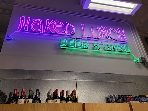Signage at Naked Lunch in Philadelphia